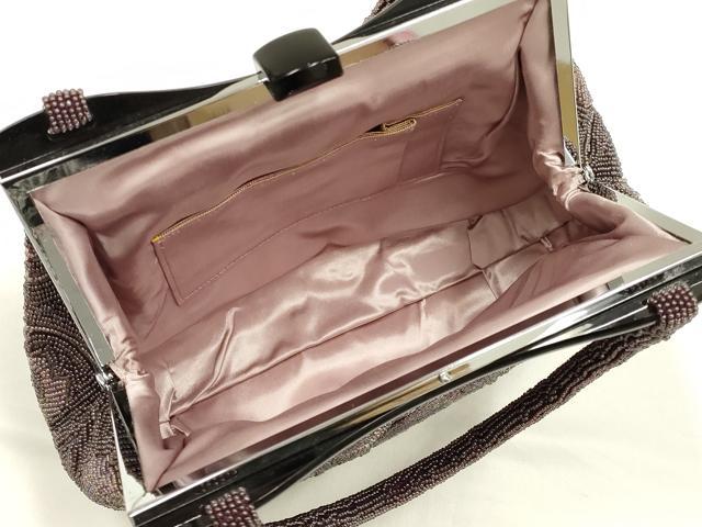 平和屋着物●和装小物 和装バッグ ハンドバッグ ビーズバッグ 蔦草花文 逸品 AABK5501ay