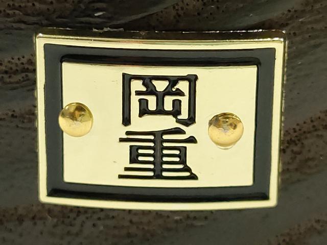 平和屋着物●岡重謹製 OKAJIMA 和装小物 下駄 桐下駄 黒 友禅柄鼻緒 象更紗 浴衣 夏着物 共箱付き 逸品 未使用 AABK5566ay