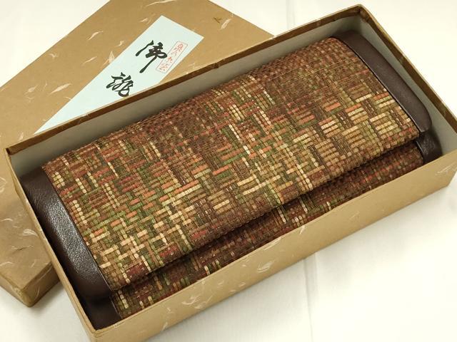 平和屋着物▼和装小物 和装バッグ クラッチバッグ 帯地使用 逸品 未使用 AABK5580ay