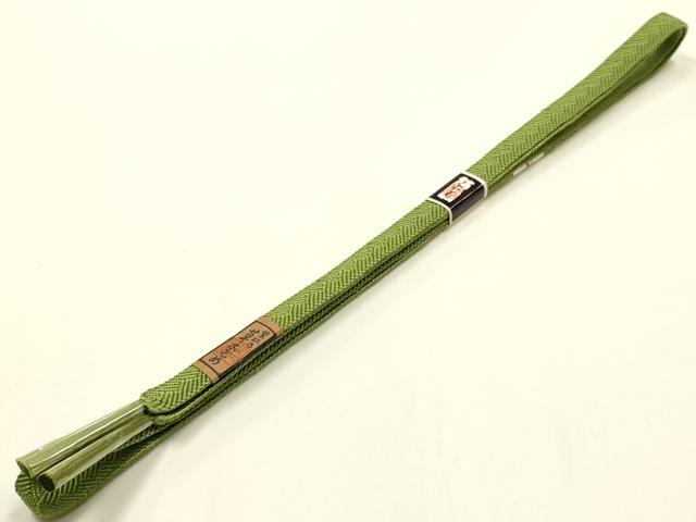 平和屋着物●和装小物 帯締め・帯揚げセット 笹浪組 草木染 正絹 逸品 未使用 AABK5595ay