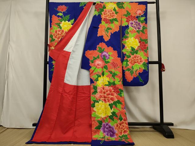 平和屋本店●お引きずり・お引き摺り・引き振袖 和装 結婚式 舞妓 芸妓 芸者 衣装 駒刺繍 花尽くし 逸品 AABK5619ou