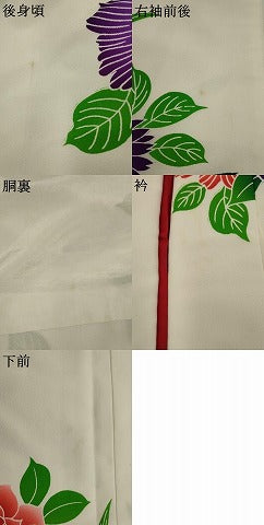 平和屋本店●お引きずり・お引き摺り・引き小振袖 二尺袖 和装 結婚式 舞妓 芸妓 芸者 衣装 草花文 逸品 AABK5621ou