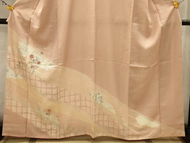 平和屋着物■訪問着 刺繍 飾花文 金銀彩 正絹 逸品 AABK5648sx