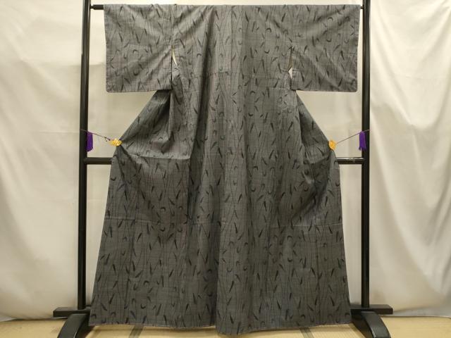 平和屋着物■本場大島紬 7マルキ 蔦草文 阪急百貨店扱い 正絹 逸品 AABK5650sx