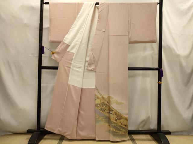 平和屋着物■豪華色留袖 人物風景文 暈し染め 金銀彩 正絹 逸品 AABK5664sx