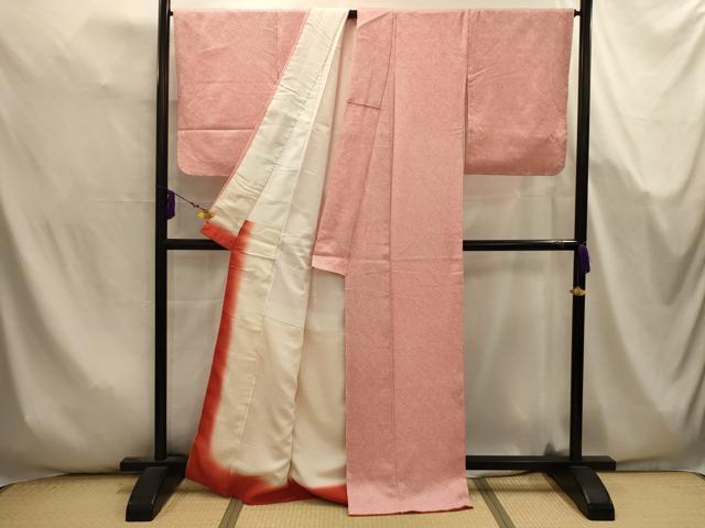平和屋着物■大変加工の良い総絞り小紋 正絹 逸品 AABK5666sx