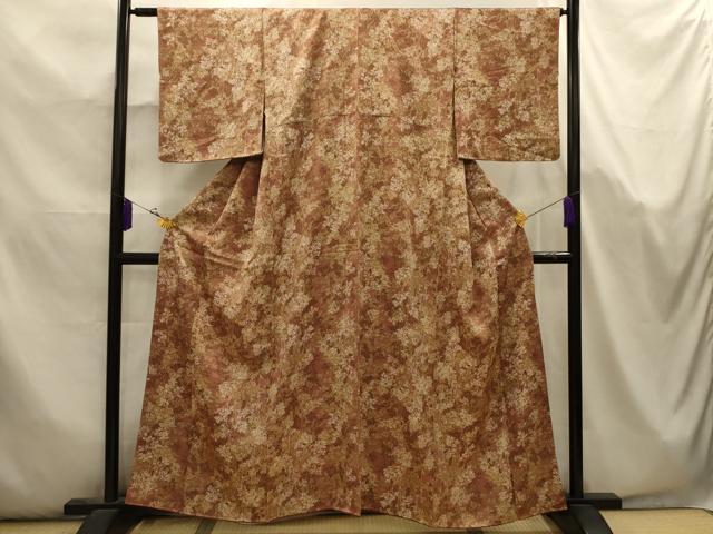 平和屋着物■上質な小紋 樹林文 正絹 逸品 AABK5683sx