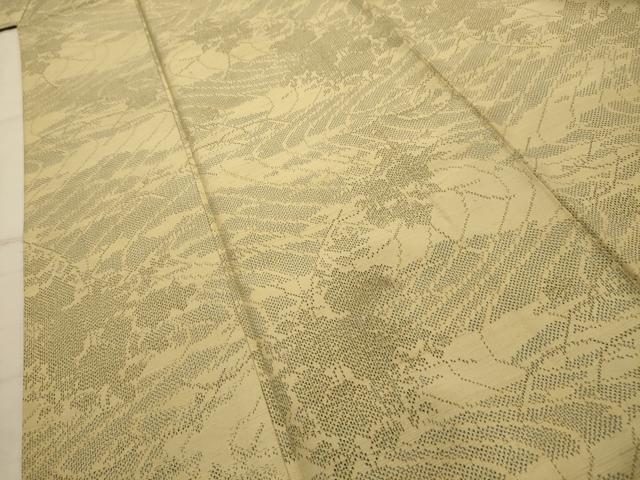 平和屋着物■上質な紬 流水花文 正絹 逸品 AABK5686sx