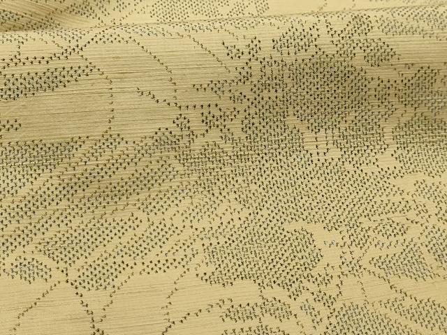平和屋着物■上質な紬 流水花文 正絹 逸品 AABK5686sx