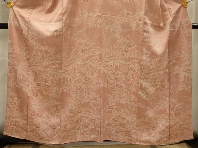 平和屋着物■訪問着 風景文 正絹 逸品 AABK5687sx