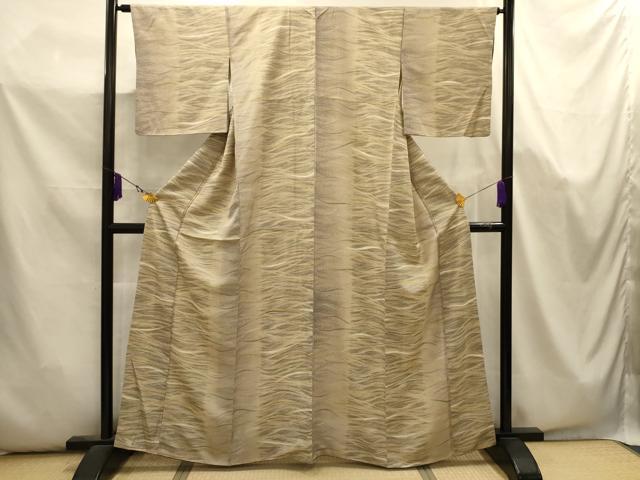 平和屋着物■上質な小紋 流水文 正絹 逸品 AABK5702sx