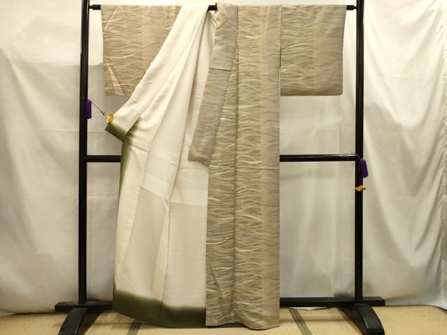 平和屋着物■上質な小紋 流水文 正絹 逸品 AABK5702sx
