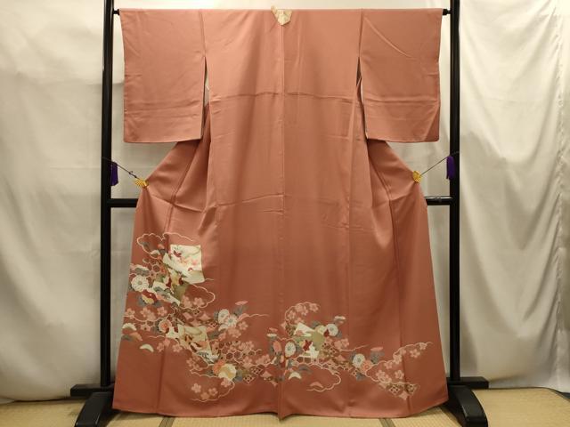 平和屋着物■豪華色留袖 刺繍 松竹梅色紙重ね吉祥花文 金彩 正絹 逸品 AABK5711sx