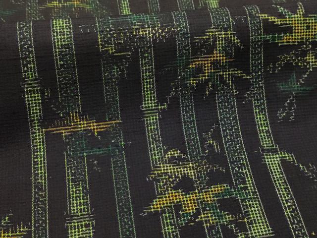 平和屋着物■上質な紬 笹竹間道 正絹 逸品 AABK5718sx