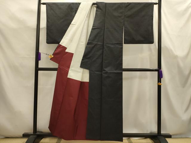 平和屋着物■本場大島紬 7マルキ 麻の葉文様 正絹 逸品 AABK5720sx