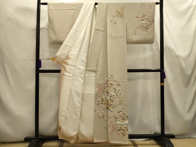 平和屋着物■訪問着 松竹梅 花籬文 金彩 正絹 逸品 AABK5725sx