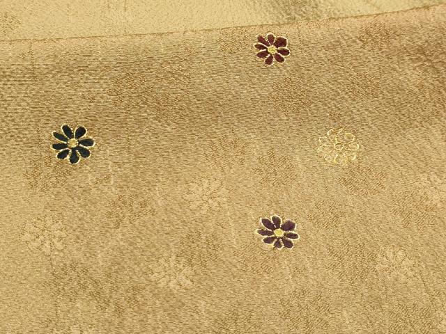平和屋着物■上質な小紋 舞花文 暈し染め 金彩 正絹 逸品 AABK5727sx