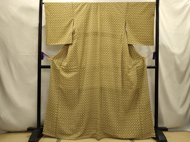 平和屋着物■上質な小紋 花丸文 正絹 逸品 AABK5728sx