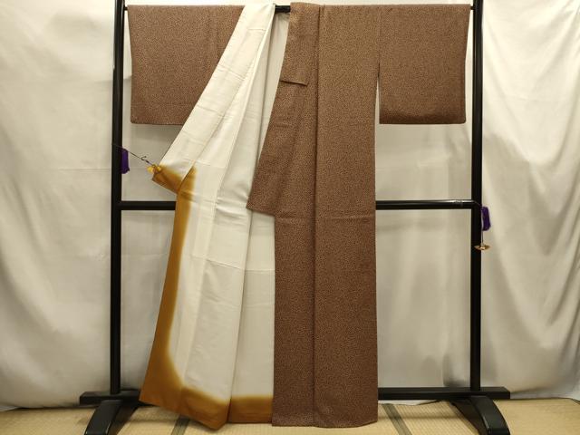 平和屋着物■上質な小紋 散らし文様 正絹 逸品 AABK5736sx