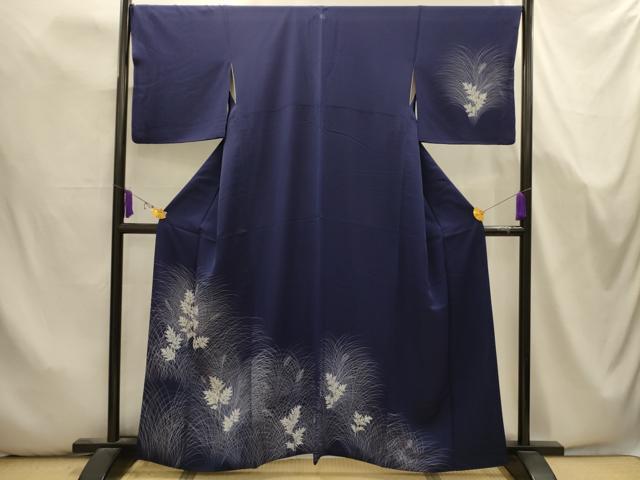 平和屋着物■訪問着 刺繍 草花文 正絹 逸品 AABK5740sx