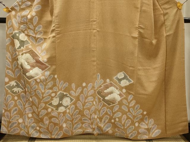 平和屋着物■訪問着 松竹梅松皮菱文 金彩 正絹 逸品 AABK5743sx