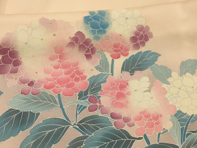 平和屋着物■訪問着 紫陽花 暈し染め 正絹 逸品 AABK5758sx