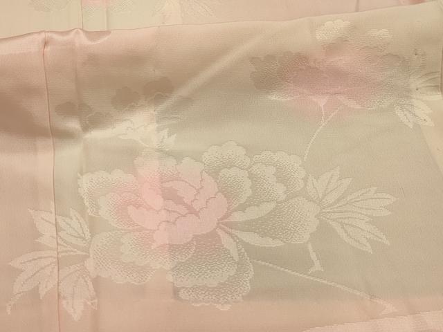 平和屋着物■振袖用長襦袢 無双仕立て 霞枝花文 暈し染め 正絹 逸品 AABK5762sx