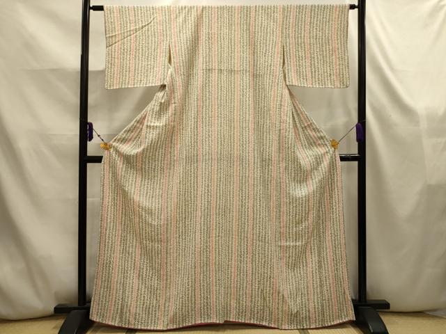 平和屋着物■上質な小紋 草間道 正絹 逸品 AABK5821sx