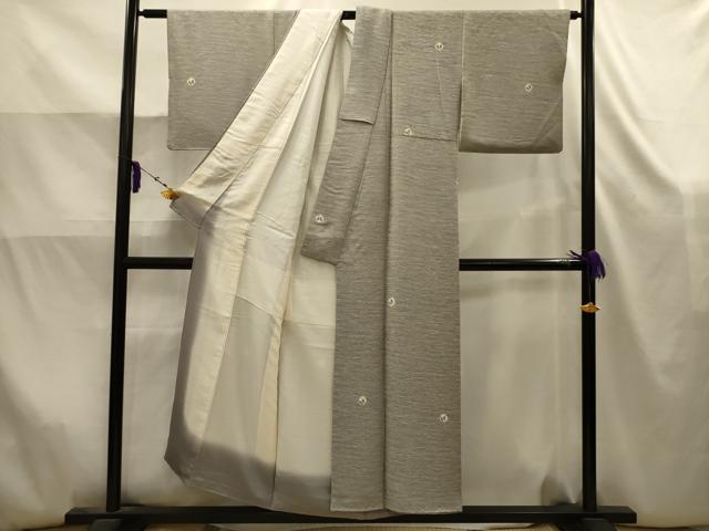平和屋着物■上質な小紋 流水舞蝶文 正絹 逸品 AABK5824sx