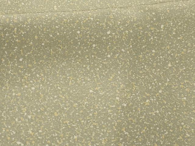 平和屋着物■上質な紬 無地威吹雪友禅 利休好み 霞文 反端付き 正絹 逸品 AABK5835sx