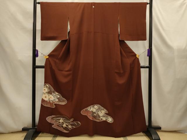 平和屋着物■豪華色留袖 霞取り花文 金銀彩 正絹 逸品 AABK5837sx