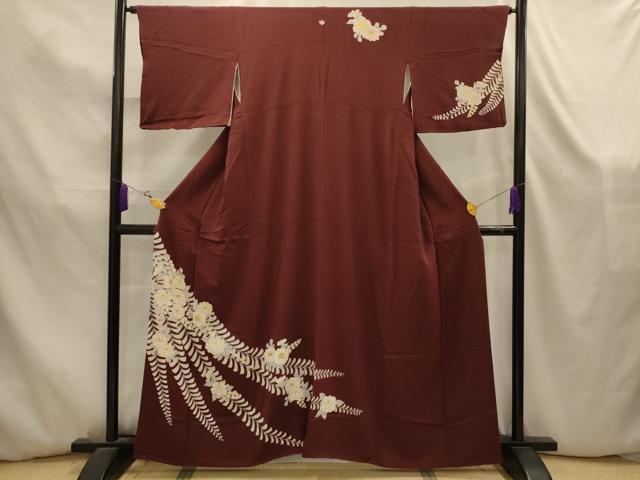 平和屋着物■訪問着 蘇州刺繍 枝垂れ花文 金彩 正絹 逸品 AABK5851sx