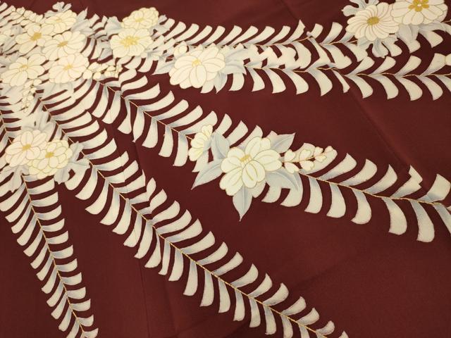 平和屋着物■訪問着 蘇州刺繍 枝垂れ花文 金彩 正絹 逸品 AABK5851sx