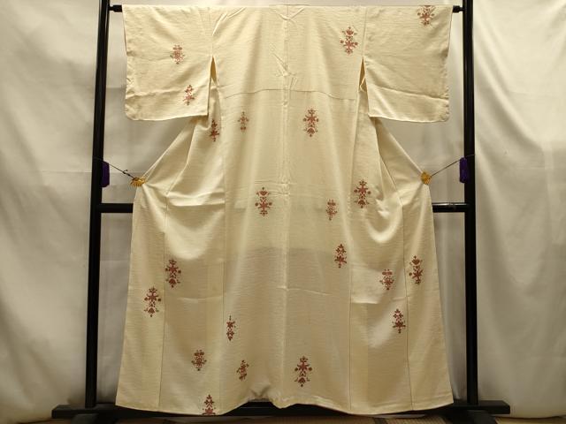 平和屋着物■上質な小紋 飾花文 金彩 正絹 逸品 AABK5852sx