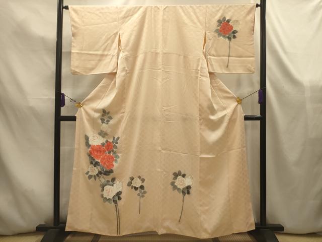 平和屋着物■訪問着 薔薇 金彩 正絹 逸品 AABK5853sx