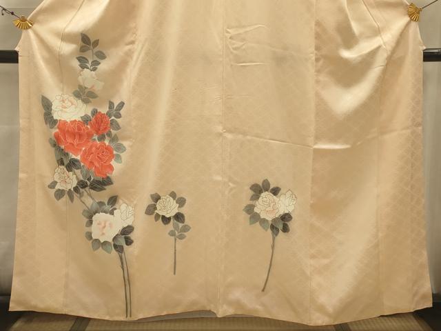 平和屋着物■訪問着 薔薇 金彩 正絹 逸品 AABK5853sx
