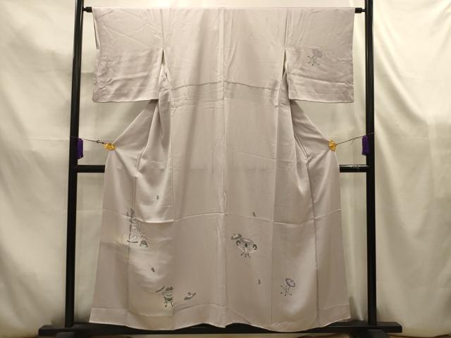 平和屋着物■訪問着 陶器文 暈し染め 正絹 逸品 AABK5855sx
