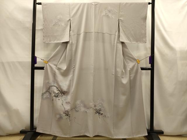 平和屋着物■訪問着 友禅 松 藤花房 暈し染め 正絹 逸品 AABK5860sx