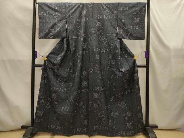平和屋着物■小紋 色紙重ね花文 AABK5867sx