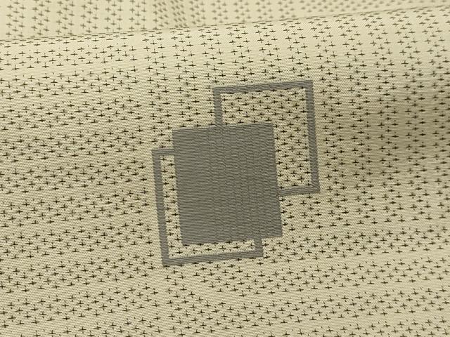 平和屋着物■お召 色紙重ね文 正絹 逸品 AABK5880sx