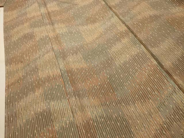 平和屋着物■上質な小紋 紬地 変わり間道 正絹 逸品 AABK5903sx