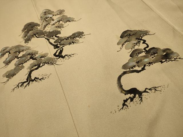 平和屋着物■豪華色留袖 手描き 松文 正絹 逸品 AABK5922sx