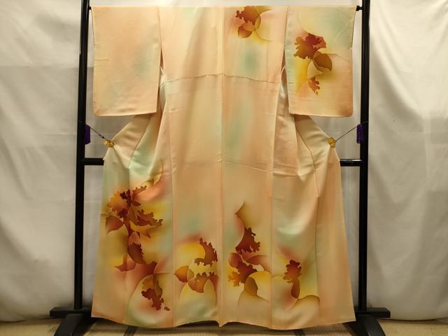 平和屋着物■訪問着 幾何学文様 暈し染め 正絹 逸品 AABK5931sx