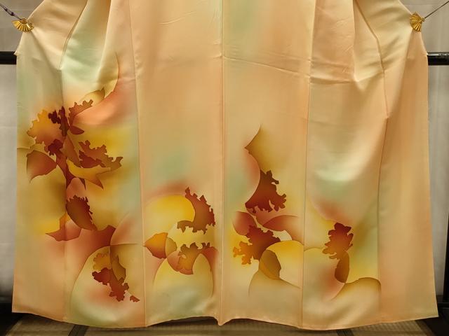 平和屋着物■訪問着 幾何学文様 暈し染め 正絹 逸品 AABK5931sx