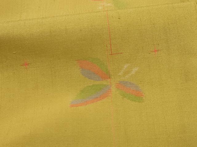 平和屋着物■上質な紬 舞花文 正絹 逸品 AABK5947sx