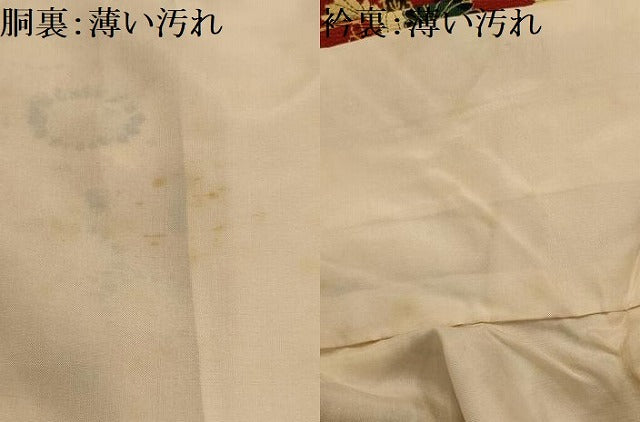 平和屋着物■上質な小紋 枝垂れ花文 鬼しぼ縮緬 正絹 逸品 AABK5952sx