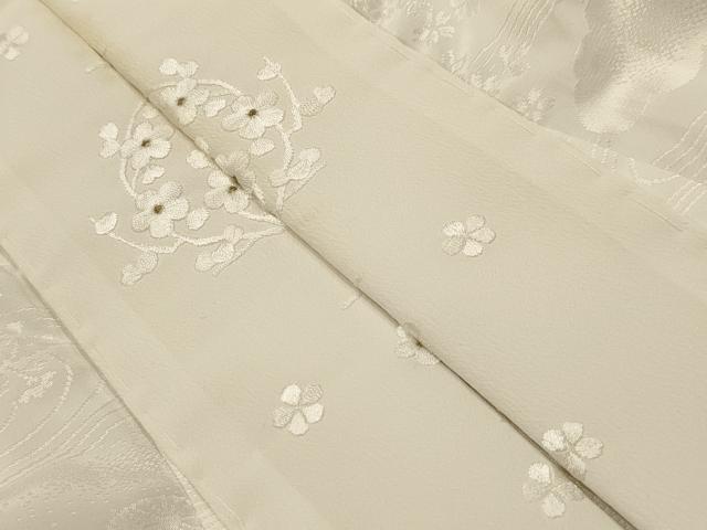 平和屋着物■振袖用長襦袢 無双仕立て 流水花文 洗える着物 AABK5958sx