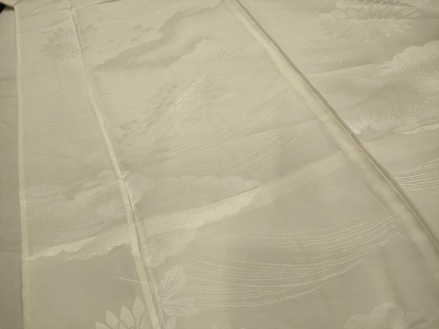 平和屋着物■長襦袢 無双仕立て 流水花文 洗える着物 AABK5960sx