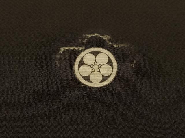 平和屋着物■豪華黒留袖 扇面草花文 両褄 正絹 逸品 AABK5962sx