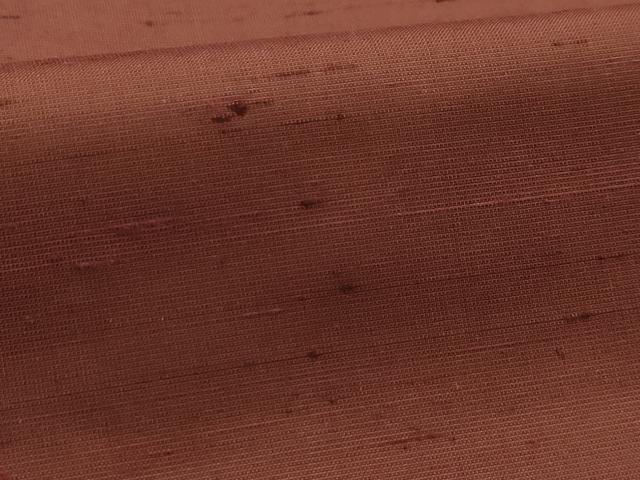 平和屋着物■上質な紬 霞文 焦茶色 正絹 逸品 AABK5964sx